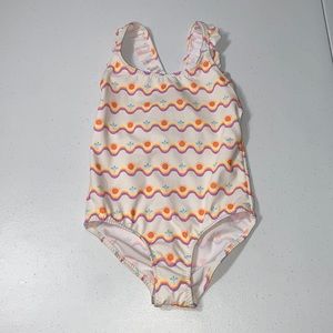 Zara Girl’s One Piece Summer Swimsuit Size 3/4 50+ UV Protection NWT